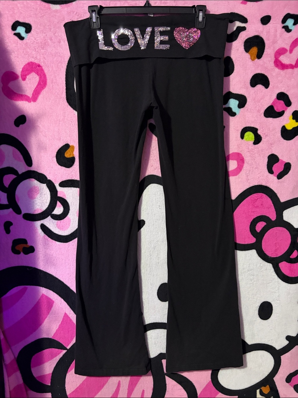 Victoria’s secret Fold over flare yoga pants